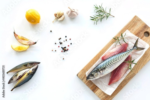 Fillet of Spanish Mackerel Slide on chopping block