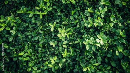 Wallpaper Mural Lush Green Foliage: A Textured Tapestry of Emerald Leaves Torontodigital.ca