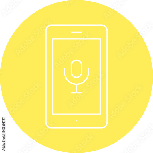 Microphone icon single vector illustration