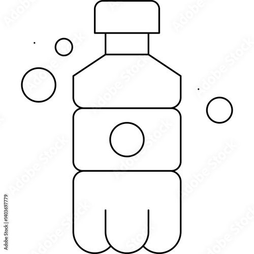 Soda Bottle icon single vector illustration