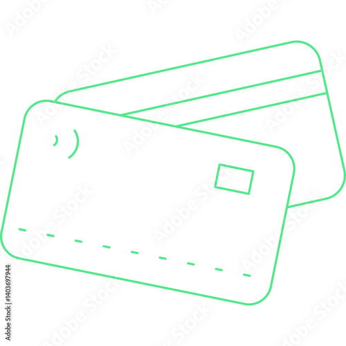 Debit Card icon single vector illustration