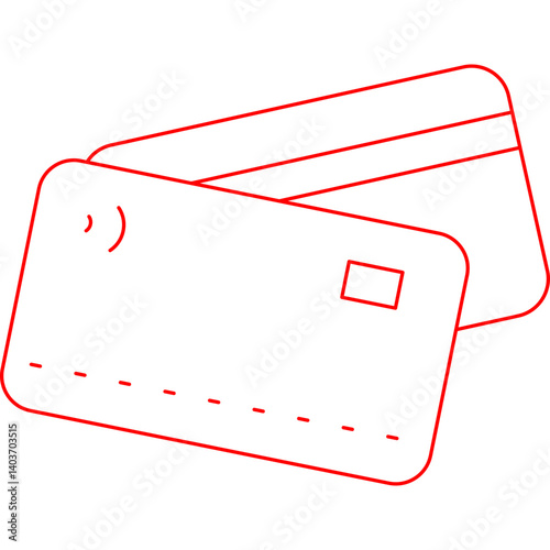 Debit Card icon single vector illustration