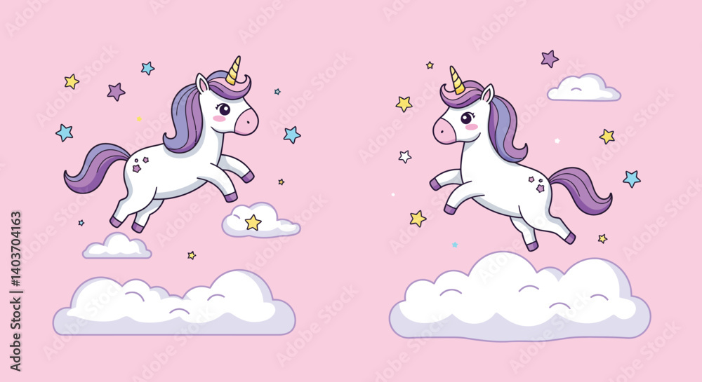 Fototapeta premium Two playful mermaids in vibrant colors engaging with a fishing net vector illustration