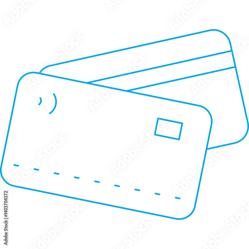 Debit Card icon single vector illustration