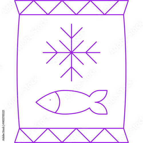 Frozen Food icon single vector illustration