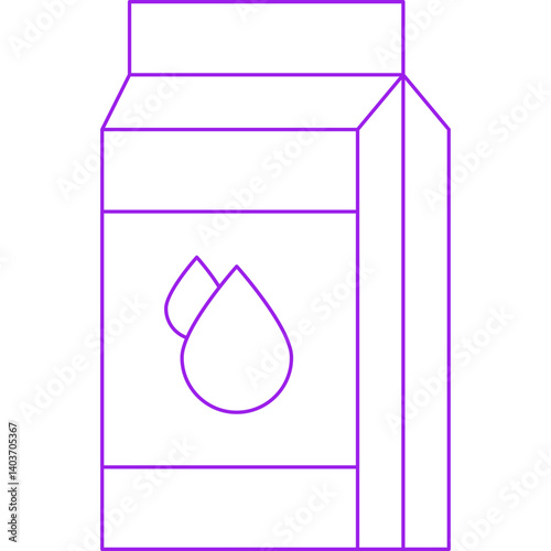 Milk Carton icon single vector illustration