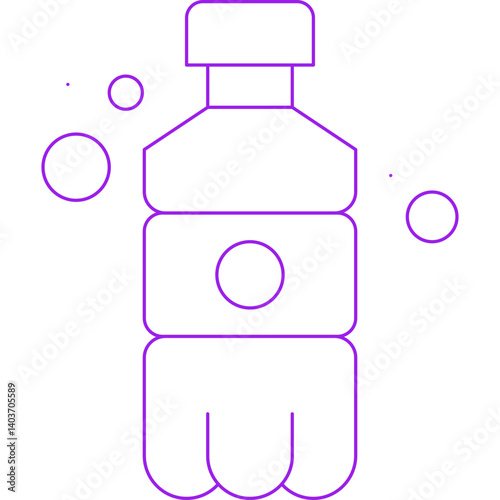 Soda Bottle icon single vector illustration