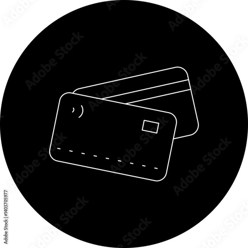 Debit Card icon single vector illustration