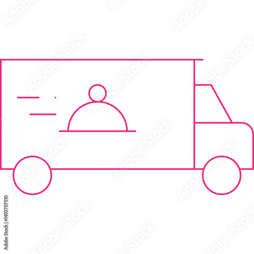 Food Delivery icon single vector illustration