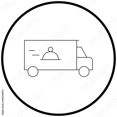 Food Delivery icon single vector illustration