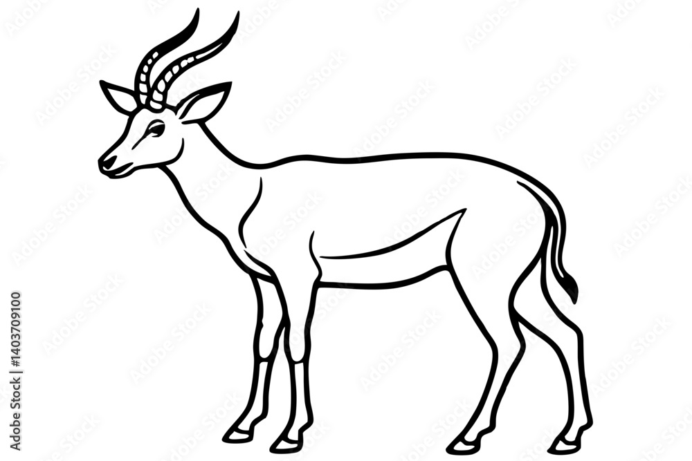 Markhor Minimalist Vector Markhor Minimalist Vector
