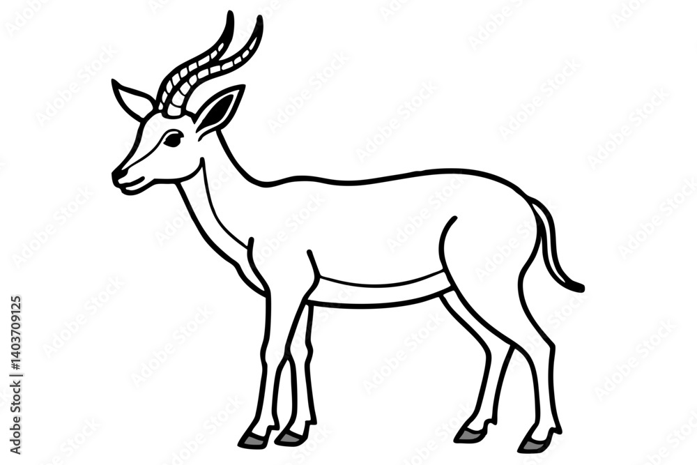 Markhor Minimalist Vector Markhor Minimalist Vector