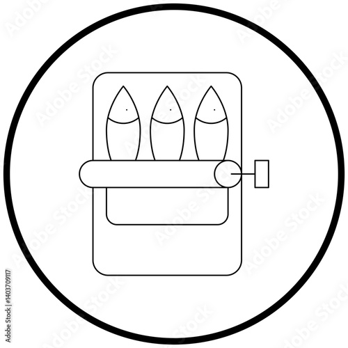 Sardines icon single vector illustration