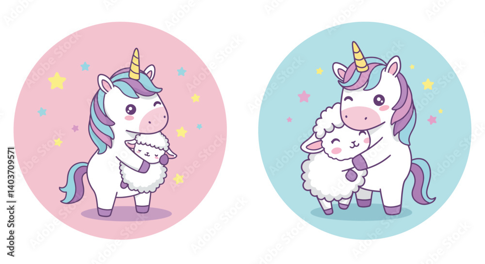 Fototapeta premium Cute mermaid playing with beach ball in flat design vector art