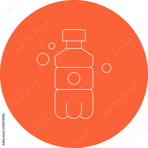 Soda Bottle icon single vector illustration