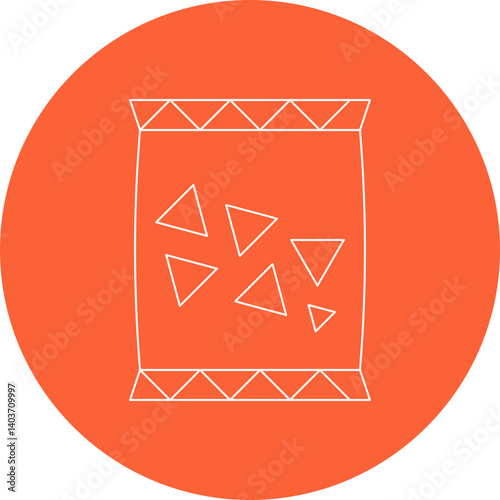 Snack icon single vector illustration