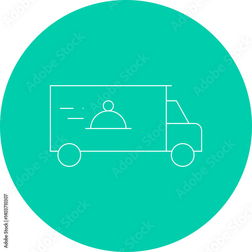 Food Delivery icon single vector illustration