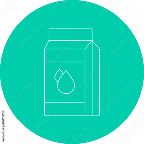 Milk Carton icon single vector illustration