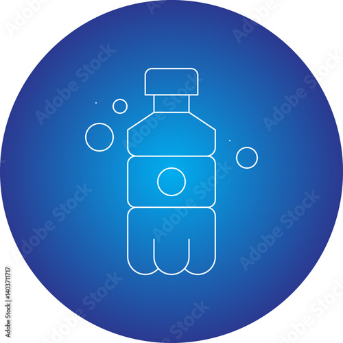 Soda Bottle icon single vector illustration