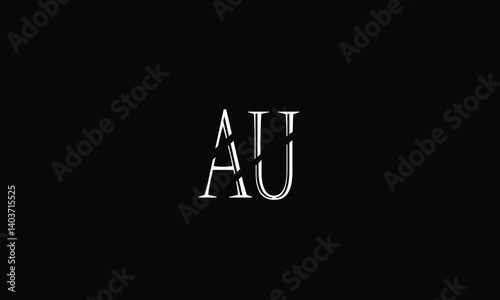 AU U A, Abstract ,  logo ,letters, monogram, icon ambitions, style, symbols                                                              
 

