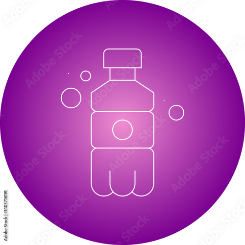 Soda Bottle icon single vector illustration