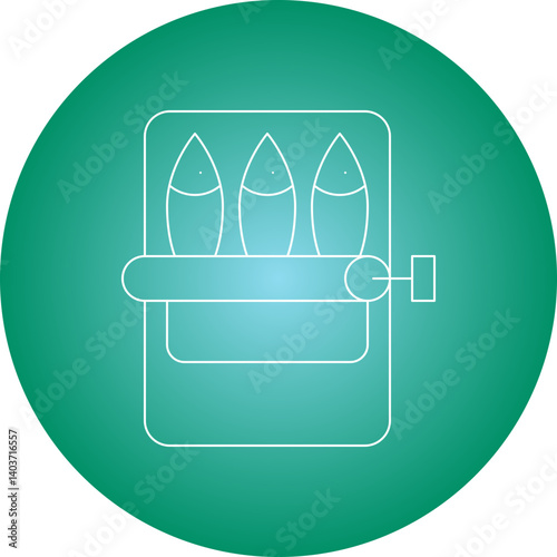 Sardines icon single vector illustration