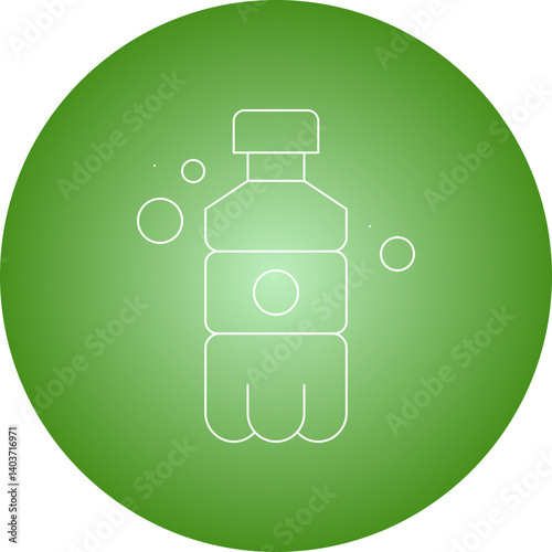 Soda Bottle icon single vector illustration