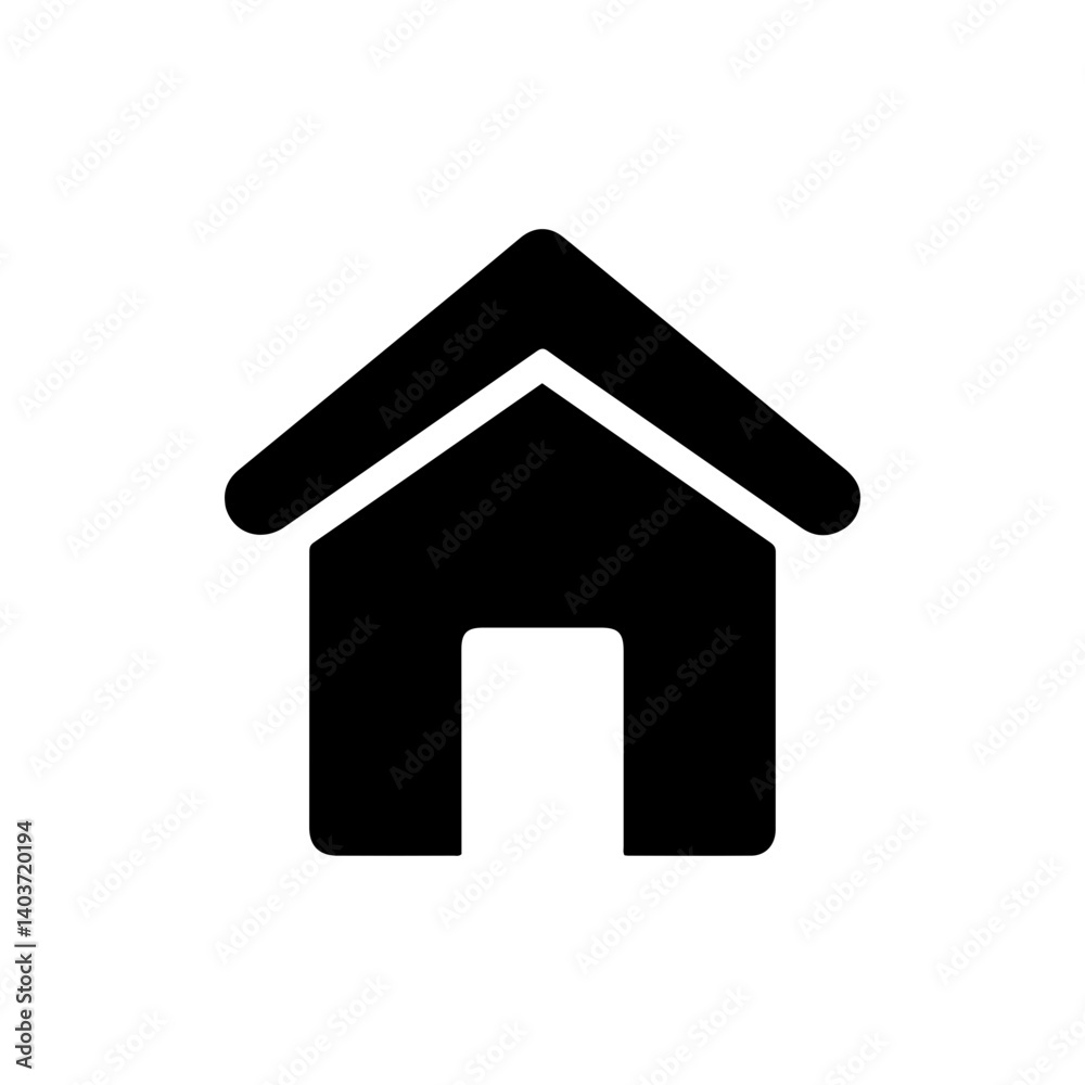 Home Icon with a House Shape Representing a Return to the Main Screen Home Icon with a House Shape Representing a Return to the Main Screen
