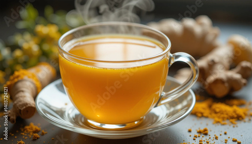 cup of tea with lemon
