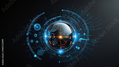 Innovative technologies modern creative background