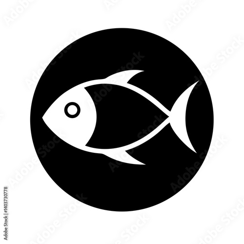 Fish icon vector illustration 