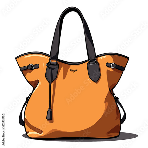 vibrant yellow leather handbag with strap