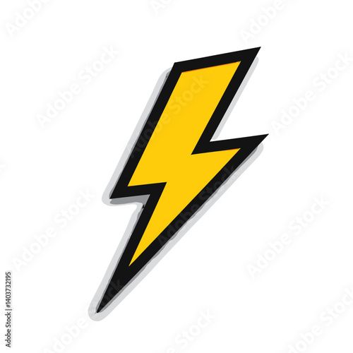 electric yellow lightning bolt logo design