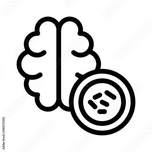 brain cell line icon