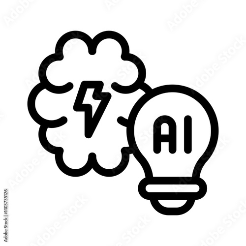 intelligence line icon