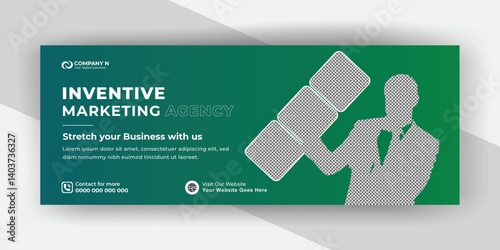 Business agency Facebook cover template