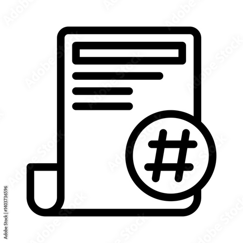 hash line icon