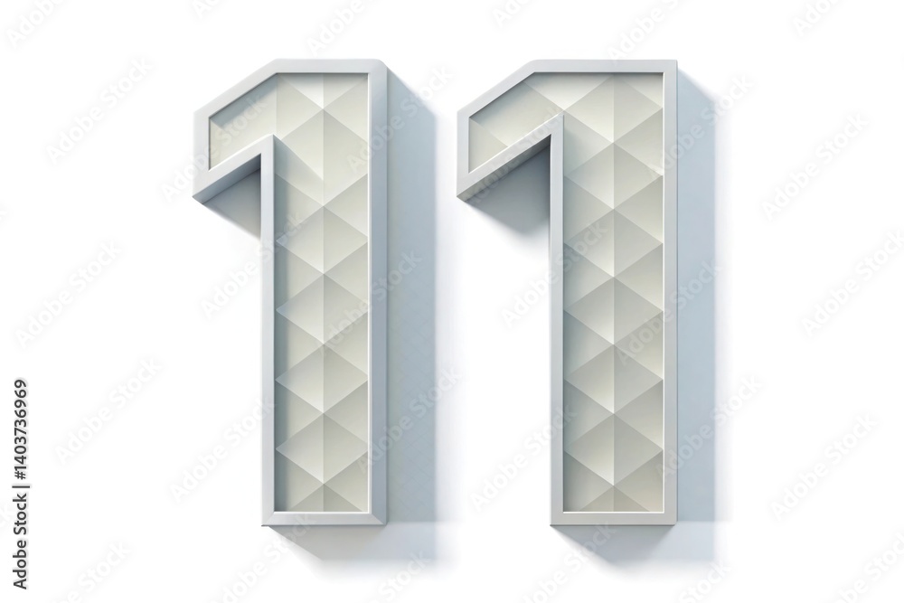 large stylized number three bold 3d typography white background large stylized number three bold 3d typography white background