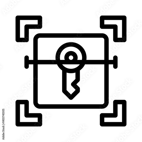 keystroke line icon