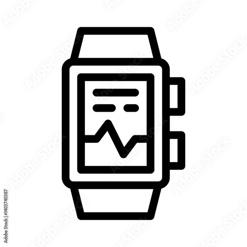 wearable device line icon