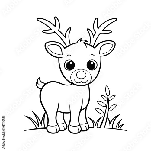 cute reindeer with jingle bells  add grass and a t (1).eps