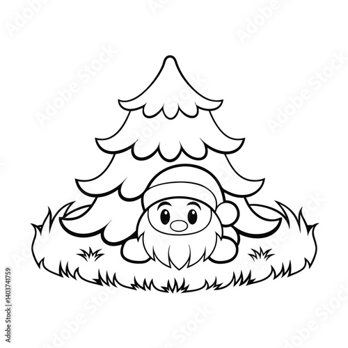 cute santa taking a nap  add grass and a tree  col (3).eps