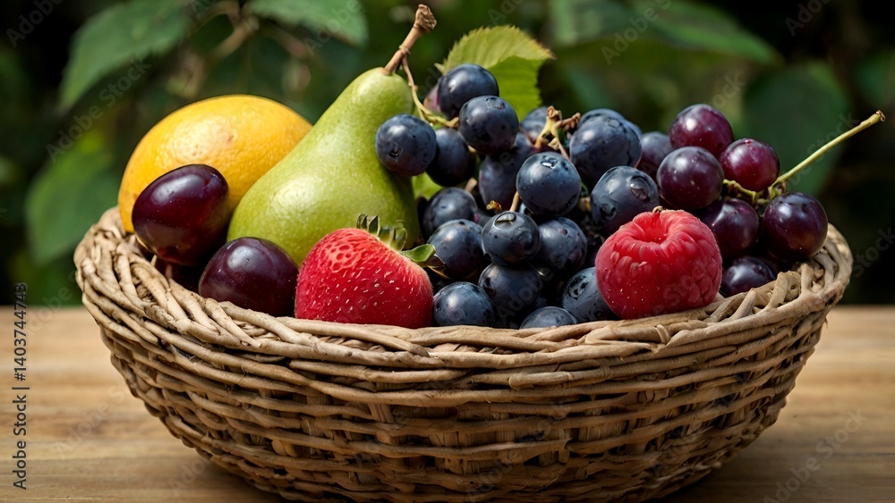 berries in a basket berries in a basket