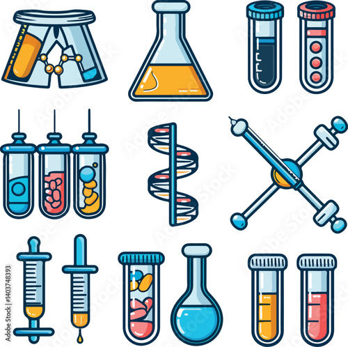 set of laboratory equipment