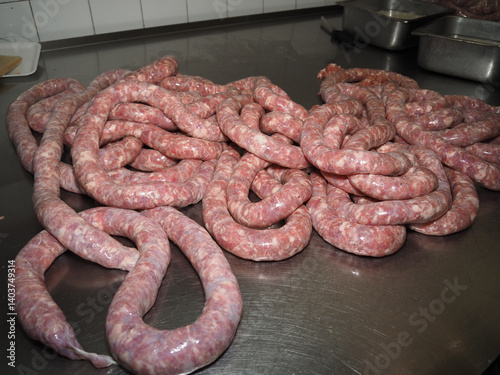Freshly made raw Italian Pork Sausage