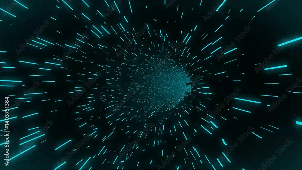 SciFi T , warp , Flash tunel animation