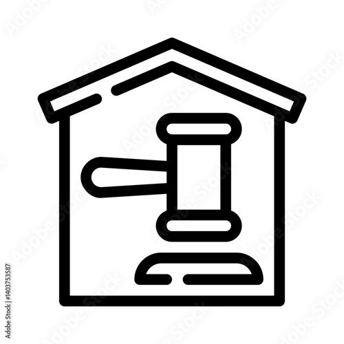 auction house line icon