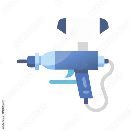 Airbrush Tool Icon Representing Digital Spray Painting or Artistic Design
