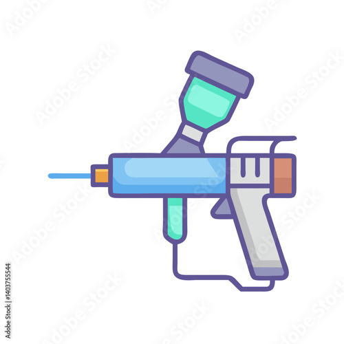 Airbrush Tool Icon Representing Digital Spray Painting or Artistic Design