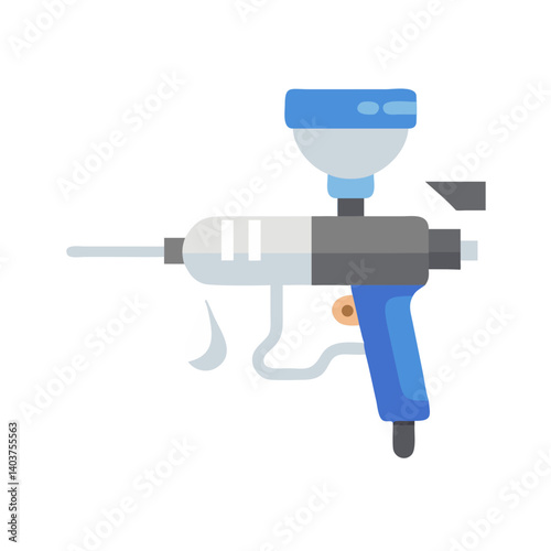 Airbrush Tool Icon Representing Digital Spray Painting or Artistic Design